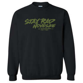 Noveske Stay Rad Fleece Crewneck Sweater in Black